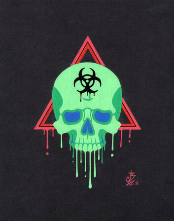 Poisoned skull