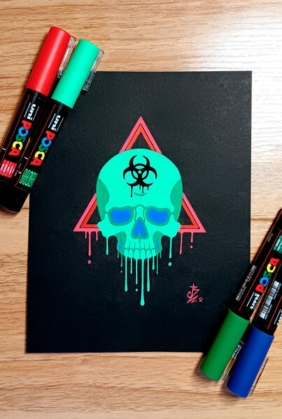 Poisoned skull