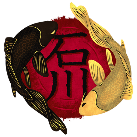 Ishikawa emblem Petite illustration, inspirée du Japon et des yakuzas.